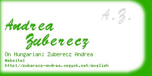 andrea zuberecz business card